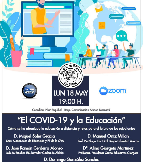 Domingo González participará en un Webinar sobre el Covid-19 y la educación