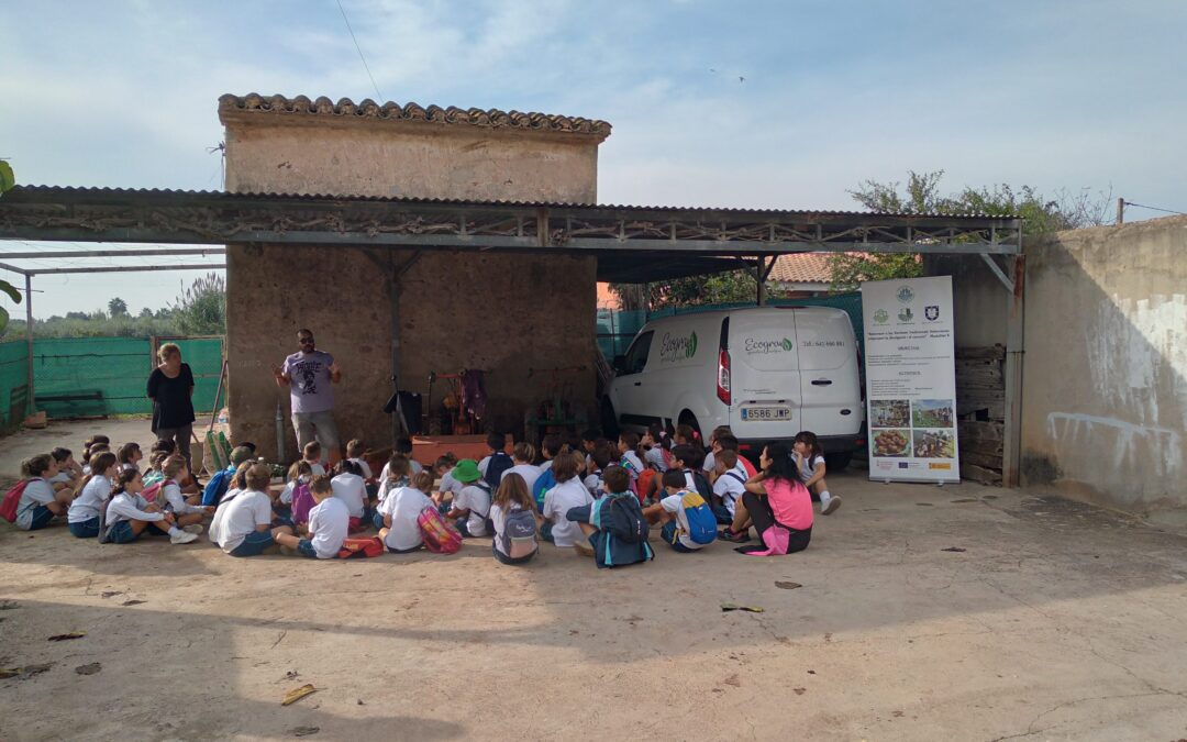 El colegio Mater Dei descubre el funcionamiento del huerto ecológico Ecograu